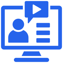 Screen with Play Button